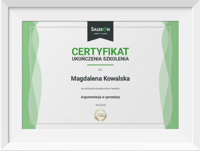 Certyfikat Coaching i informacja zwrotna – czyli jak rozwijać handlowców